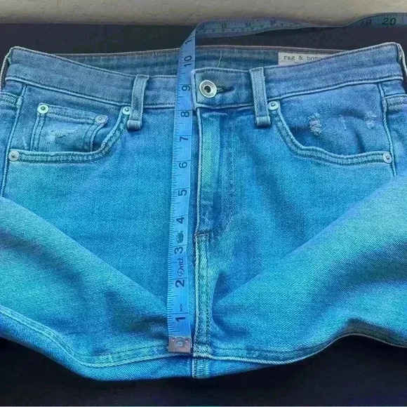 rag & bone Women's Skinny Jeans - Light Blue - Picture 7 of 11